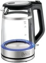 BLACK+DECKER Digital Kettle, 2200W, 1.7L, Touch Screen, Double Wall Design, 6 Preset Temps, 30-Min Keep Warm, LED Display, Auto Shut-Off, Boil-Dry Protection, Cool-Touch Exterior, Black - GK220-B5 Buy Online at Best Price in UAE - Amazon.ae