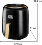 BLACK+DECKER 8-in-1 Digital Air Fryer, 4.5L Non-Stick Basket, 1500W, Rapid Air Technology, LED Touch Display, 24-Hour Delay Timer, Auto-Off Safety, Dishwasher Safe Basket – AF4510-B5 Buy Online at Best Price in UAE - Amazon.ae - Image 2