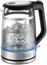 BLACK+DECKER Digital Kettle, 2200W, 1.7L, Touch Screen, Double Wall Design, 6 Preset Temps, 30-Min Keep Warm, LED Display, Auto Shut-Off, Boil-Dry Protection, Cool-Touch Exterior, Black - GK220-B5 Buy Online at Best Price in UAE - Amazon.ae - Image 3
