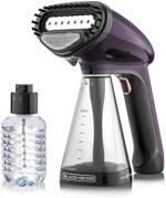 BLACK+DECKER Handheld Garment Steamer, 1500W, 21g/min Steam, 40s Fast Heat-Up, Universal Bottle Adaptor, 260ml Detachable Tank, Purple, HST1500-B5 Buy Online at Best Price in UAE - Amazon.ae - Image 5