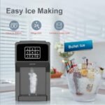 Green Lion 3 in 1 Bullet Ice Maker, Water Dispenser, Ice Crusher, 5L Water Tank, 200W Power, Touch control display, Ice Level Indicator, First Class safety, 20 Kg Ice per day, Heavy EPS Insulation  Amazon.ae: Kitchen - Image 3
