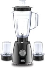 BLACK+DECKER Blender with Grinder Mills, 400W Power, 1.5L with 300ml 2 Grinding Mills, Stainless Steel Blades and Two Pulse Control for Fine and Grinding of Coffee Herbs, 2 years warranty, BX440-B5 Buy Online at Best Price in UAE - Amazon.ae - Image 3
