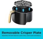 BLACK+DECKER 8-in-1 Digital Air Fryer, 4.5L Non-Stick Basket, 1500W, Rapid Air Technology, LED Touch Display, 24-Hour Delay Timer, Auto-Off Safety, Dishwasher Safe Basket – AF4510-B5 Buy Online at Best Price in UAE - Amazon.ae - Image 9