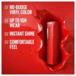 Maybelline New York Super Stay Vinyl Ink Longwear Transfer Proof Liquid Matte Lipstick 35 CHEEKY  Amazon.ae: Beauty - Image 5