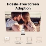 BenQ GV50 Laser Portable 1080p Projector with Built-in Battery,Google TV & Netflix,500 ANSI Lumens,4K Support, 92% REC709, 135° Ceiling Projection, 18W Bass Speaker, WiFi, USB-C, HDMI,2-Year Warranty - Image 5