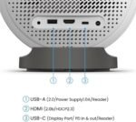 BenQ GV50 Laser Portable 1080p Projector with Built-in Battery,Google TV & Netflix,500 ANSI Lumens,4K Support, 92% REC709, 135° Ceiling Projection, 18W Bass Speaker, WiFi, USB-C, HDMI,2-Year Warranty - Image 9