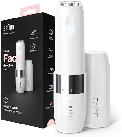 Braun Face Mini Hair Remover FS1000, Electric Facial Hair Removal for Women