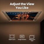 BenQ GV50 Laser Portable 1080p Projector with Built-in Battery,Google TV & Netflix,500 ANSI Lumens,4K Support, 92% REC709, 135° Ceiling Projection, 18W Bass Speaker, WiFi, USB-C, HDMI,2-Year Warranty - Image 3