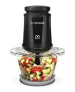 Nutricook 1.2+1.2 L XL Glass & SS Chopper and Mincer,500W - Pulse & 2 speeds