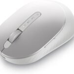 Dell Premier Rechargeable Wireless Mouse - MS7421W - Silver - Wireless, 7 Buttons, Adjustable at 1000, 1600 (default), 2400 and 4000, Six Months of Battery Life