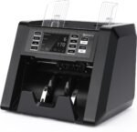 C-N30 Money Counting Machine Mixed Denomination, Multi Currency Value Count, CIS/UV/MG/IR Counterfeit Detection, Printer Enabled Cash Counter for Business