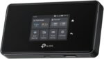 TP-Link M8550 | 5G Mobile Wi-Fi 6E Portable Modem | 3.4Gbps Speed | Tri-Band AXE3600 | Touch Screen | Gigabit Port | VPN Support | 32 Device Connections | Pocket Wi-Fi with Sim Card | New Generation
