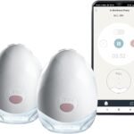 Tommee Tippee Double Wearable Electric Breast Pump – Hands-Free, Silent, Comfortable Milk Pump for Breastfeeding, Portable & Smart App-Controlled – Breastmilk Collector with 150ml Bottles