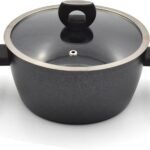 Korkmaz Nora Granite Coated Non-Stick Casserole with Lid 28x13cm / 7L | Non-Stick Forged Aluminium Cooking Pot - KA2942