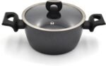 Korkmaz Nora Granite Coated Non-Stick Casserole with Lid 28x13cm / 7L | Non-Stick Forged Aluminium Cooking Pot - KA2942