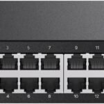 Tenda TEG1024D, 24 Port Gigabit Switch, Unmanaged Rackmount Ethernet Switch 24 Port with Traffic Optimization, Plug & Play, Fanless Quiet & Metal Design Network Switch, Limited Lifetime Protection