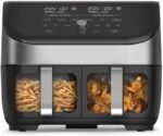 Instant Vortex Plus Dual Air Fryer 7.6L, Large Double Air Frying Drawers 8-in-1 Smart Programmes Air Fry, Bake, Roast, Grill, Dehydrate, Reheat - SyncCook...
