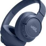 JBL Tune 720BT Wireless Over-Ear Headphones, Pure Bass Sound, Bluetooth 5.3, 76H Battery, Hands-Free Call, Multi-Point Connection, Foldable, Detachable Audio Cable - Blue, JBLT720BTBLU