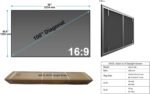 AWOL VISION 100" UST Projector Screen for Bright Day Light Using, 85% Ambient Light Rejecting (ALR) Fresnel Projector Screen for Ultra Short Throw Projector, Fixed Frame, Active 3D, HDR -D100 - Image 4