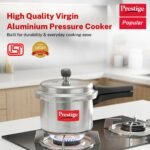 Prestige Popular Virgin Aluminium Precision Weight Valve Outer Lid Pressure Cooker, 3 L (Silver) - Image 4