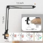FIFINE CS1 Scissor Microphone Boom Arm Stand for Gaming Recording | Podcast Mic Arm Stand,Heavy Duty clamp,3/8" to 5/8" Adapter, for Voice-over Home Office - Image 3