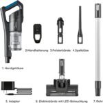 Midea cordless vacuum cleaner MCS2025GB, cordless 2-in-1, up to 60 minutes battery life, LED lighting, electric brush for more thorough cleaning, dust container, bagless - Image 3