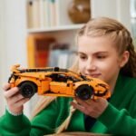 LEGO Technic Lamborghini Huracán Tecnica Orange Set, Sports Car Toy for 9 Plus Year Old Kids, Boys & Girls, Model Building Kit for Creative Play, Kids' Bedroom Decoration, Birthday Gift Idea 42196 - Image 4