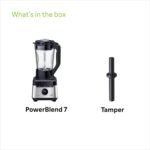 Braun Household PowerBlend 7 JB7550BK Jug Blender with Triangular Glass Jug, 10-Speed + Pulse Function, PrecisionCrush Blade, Cleaning, Handling, and 600 Bottle - Image 2
