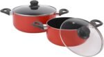 Royalford 9-Piece Non-Stick Cookware Set RF11642 Aluminum Body With 3-Layer Construction, Bakelite Handles And Glass Lid  Import as Dropshipping  Import as Affiliate - Image 4