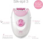 Braun Silk-Epil 3 3370 Epilator With 2 Extras (Sensitive Area Cap, Massage Cap) - Image 2