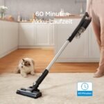 Midea cordless vacuum cleaner MCS2025GB, cordless 2-in-1, up to 60 minutes battery life, LED lighting, electric brush for more thorough cleaning, dust container, bagless - Image 2