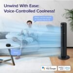 LEVOIT Smart Control Silent Tower Fan 42 Inch, 7.9 m/s, DC Motor, Wi-Fi & Voice Control, 4 Modes, 12 - Image 2