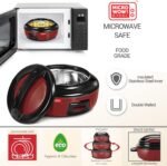 Milton Inner Stainless Steel Casserole Hot Pot Set of 3 (860ml, 1.27 Litre and 1.96 Litre) – Serving Bowls with Lids for Hot Food, PU Insulated Design Keeps... - Image 3