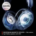 SteelSeries Arctis Nova Pro Wireless Multi-System Gaming Headset - Neodymium Magnetic Drivers - Active Noise Cancellation - Infinity Power System - Gen 2 Mic - PC, PS5, PS4, Switch, Mobile - White - Image 5