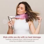 Shark FlexStyle 5-in-1 Hair Styler & Hair Dryer with Auto-Wrap Curlers, Paddle Brush, Oval Brush, Concentrator, Diffuser and Storage Case, No Heat Damage, Stone, HD440SLME, 5 Years Warranty - Image 4