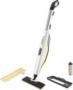 Karcher SC 3 Upright EasyFix Steam Mop, 3-Step Steam Control for Wood, Tile & Carpet, 30-Second Heat-Up, Kills 99.99% of Bacteria, with Descaling Cartridge & Carpet Glider