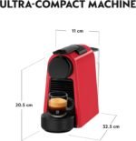 Nespresso Essenza Mini Coffee Machine by Nespresso - Vibrant Red Design, Compact Automatic System, UAE Version - Image 4