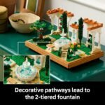 LEGO Icons Fountain Garden Building Set, Home and Office Decor Model Kit for Adults to Build, with Cypress Trees, Grapevines, Flowers and Animal Figures, Gifts for Women & Men 10359 - Image 3