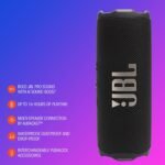 JBL Flip 7 - Portable Waterproof and Drop-Proof Speaker, Bold Pro Sound with AI Sound Boost, 16Hrs of Playtime, and PushLock System with Interchangeable Accessories (Squad) - Image 2