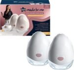 Tommee Tippee Double Wearable Electric Breast Pump – Hands-Free, Silent, Comfortable Milk Pump for Breastfeeding, Portable & Smart App-Controlled – Breastmilk Collector with 150ml Bottles - Image 2