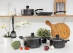 Royalford Aluminum Nonstick Cookware Set 8 Pcs, Assorted Color - Image 2