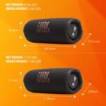 JBL Flip 7 - Portable Waterproof and Drop-Proof Speaker, Bold Pro Sound with AI Sound Boost, 16Hrs of Playtime, and PushLock System with Interchangeable Accessories (Squad) - Image 3