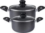 Royalford Aluminum Nonstick Cookware Set 8 Pcs, Assorted Color - Image 4