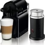 Nespresso Inissia and Aeroccino Bundle Coffee Machine - Automatic Brewing System, Black Finish, UAE Version