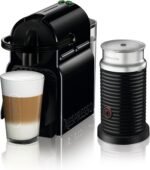 Nespresso Inissia and Aeroccino Bundle Coffee Machine - Automatic Brewing System, Black Finish, UAE Version