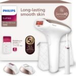 PHILIPS Lumea Advanced Ipl Hair Removal Device With 2 Attachments For Body & Face + Complimentary Facial Hair Remover. Compact Touch-Up Trimmer 3 Pin, Bri92160