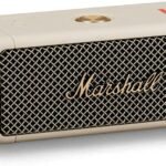 Marshall Emberton Portable Bluetooth Speakers - Water Resistant Wireless Speakers Portable Speaker 20 Hour of Playtime - Cream