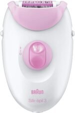 Braun Silk-Epil 3 3370 Epilator With 2 Extras (Sensitive Area Cap, Massage Cap)
