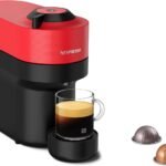 Nespresso Vertuo Pop Coffee Machine by Nespresso - Spicy Red Design, Smart Temperature Control, UAE Version