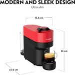 Nespresso Vertuo Pop Coffee Machine by Nespresso - Spicy Red Design, Smart Temperature Control, UAE Version - Image 3
